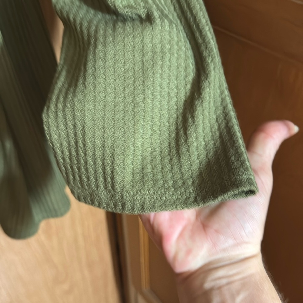 Liberty Love Green Open-Front Sweater 3XL - Picture 3 of 4